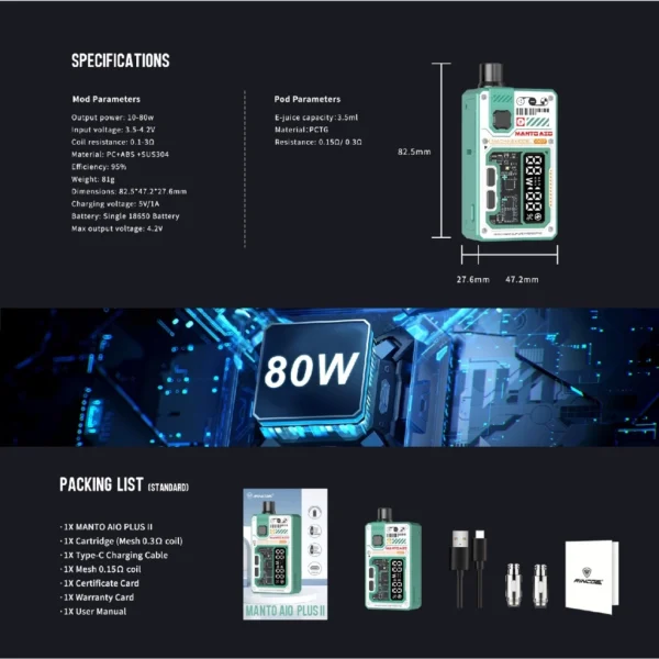 Rincoe Manto AIO Plus 2 Kit - Image 2