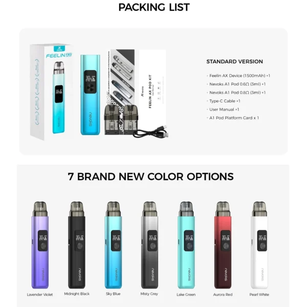Nevoks Feelin AX Pod Kit 30W 1500mAh - Image 8